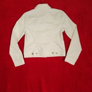 Women's Medium Old Navy White Denim Jacket